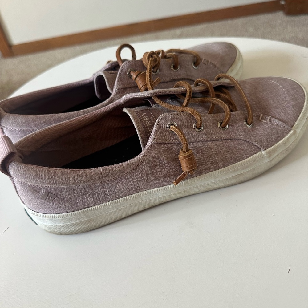 Sperry Lavender Canvas Sneakers